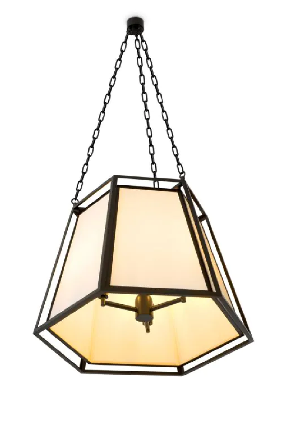 Off-White Fabric Pendant Lamp Moreno | Eichholtz Miami