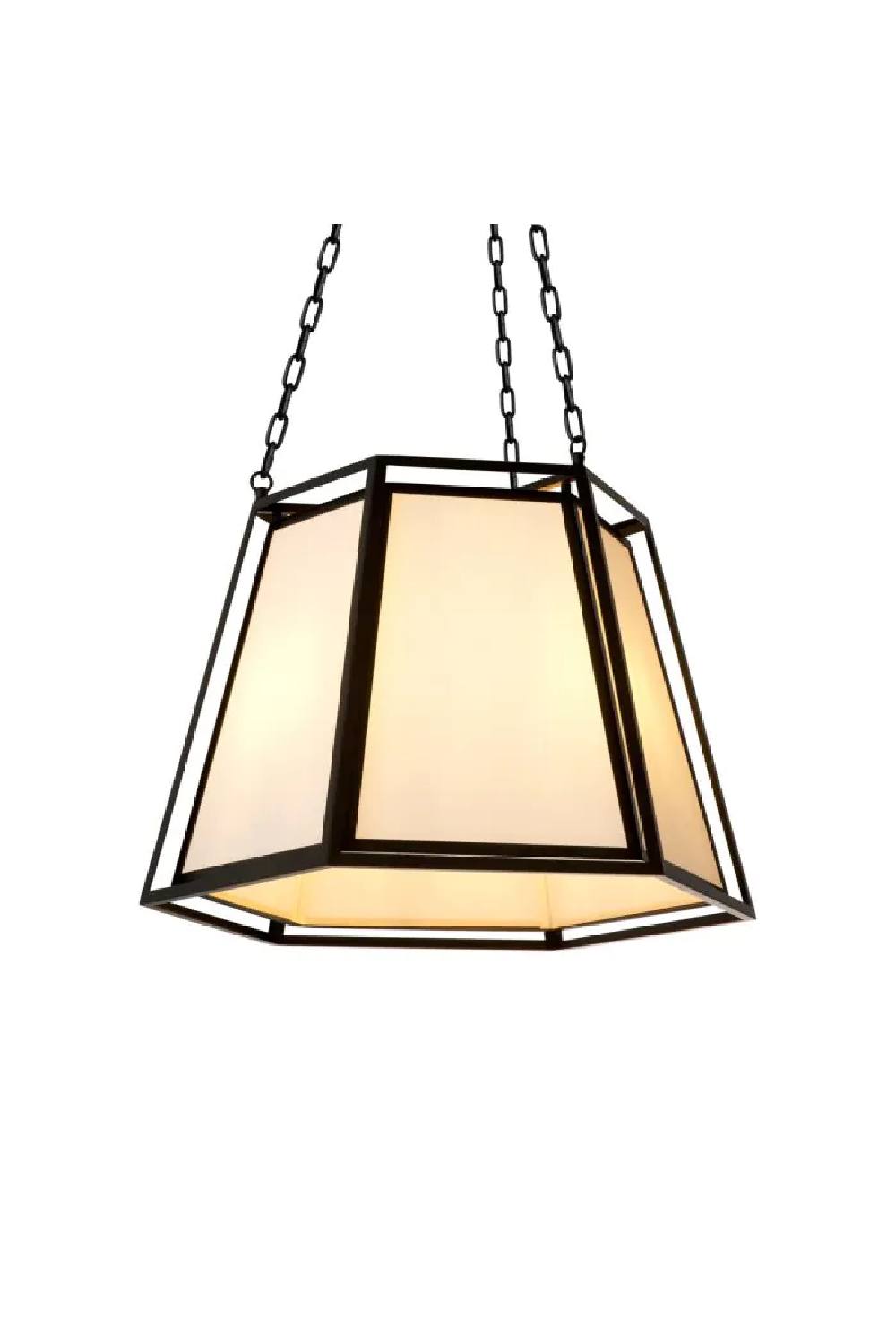 Off-White Fabric Pendant Lamp Moreno | Eichholtz Miami