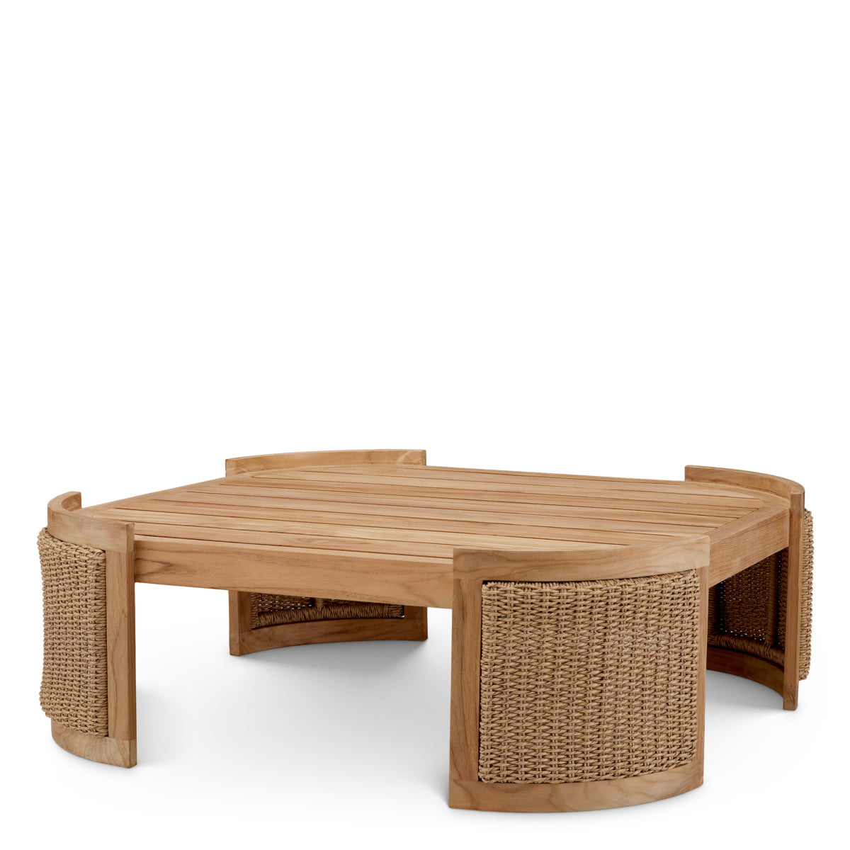 Faux Rattan Outdoor Coffee table Marenzo | Eichholtz Miami