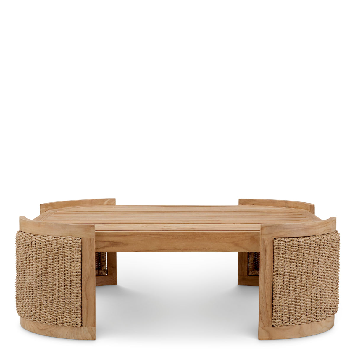 Faux Rattan Outdoor Coffee table Marenzo | Eichholtz Miami