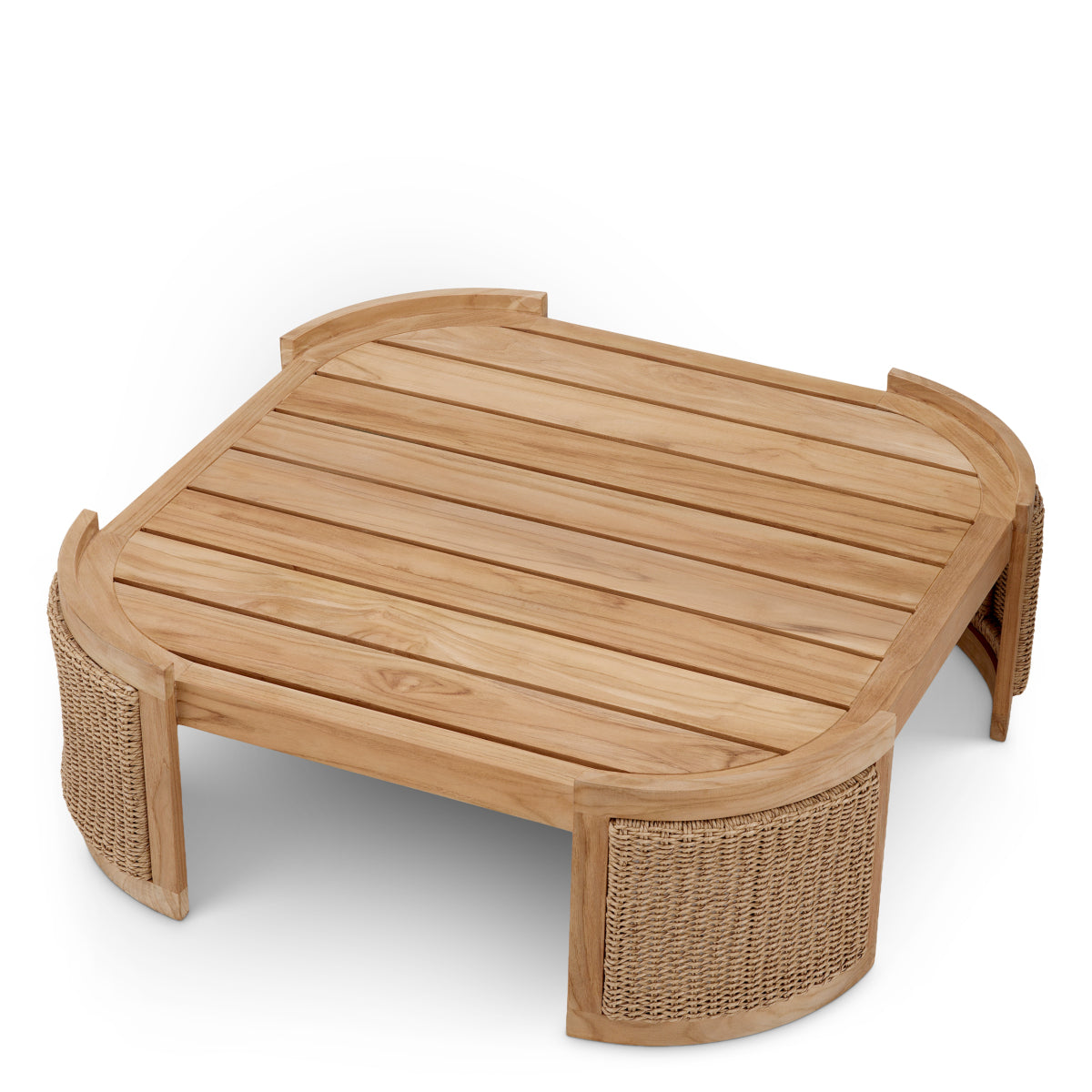 Faux Rattan Outdoor Coffee table Marenzo | Eichholtz Miami