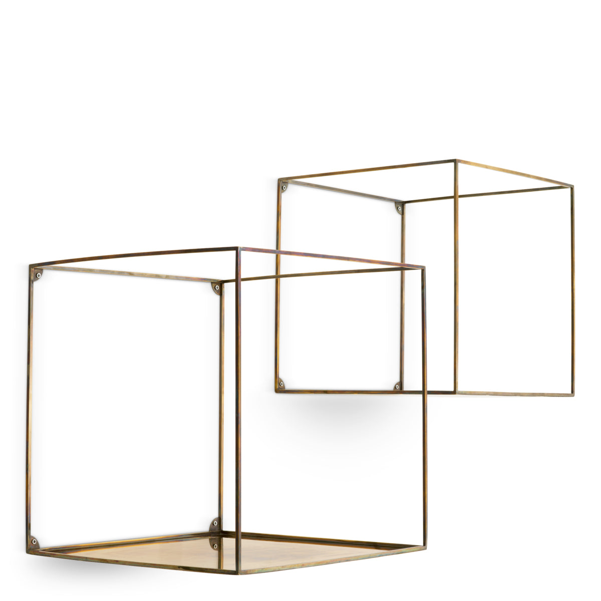 Vintage Brass Wall Racks (2) Deco | Eichholtz Miami