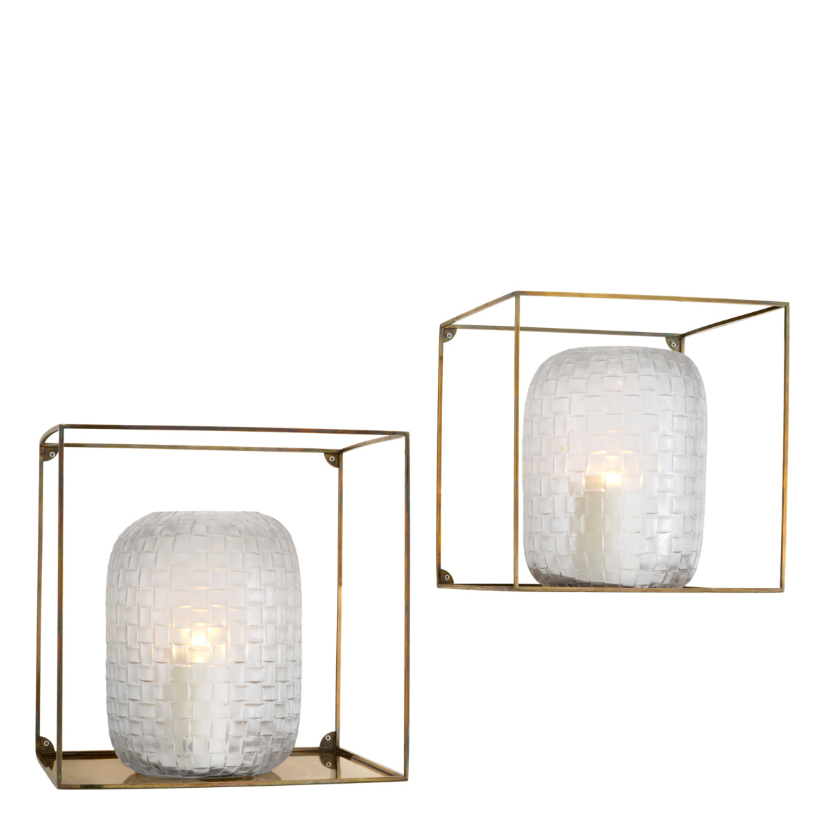 Vintage Brass Wall Racks (2) Deco | Eichholtz Miami