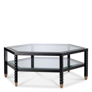 Black Hexagonal Coffee Table Cornelius | Eichholtz Miami