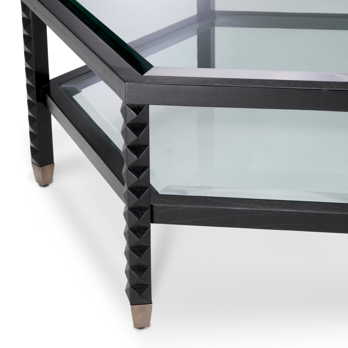 Black Hexagonal Coffee Table Cornelius | Eichholtz Miami