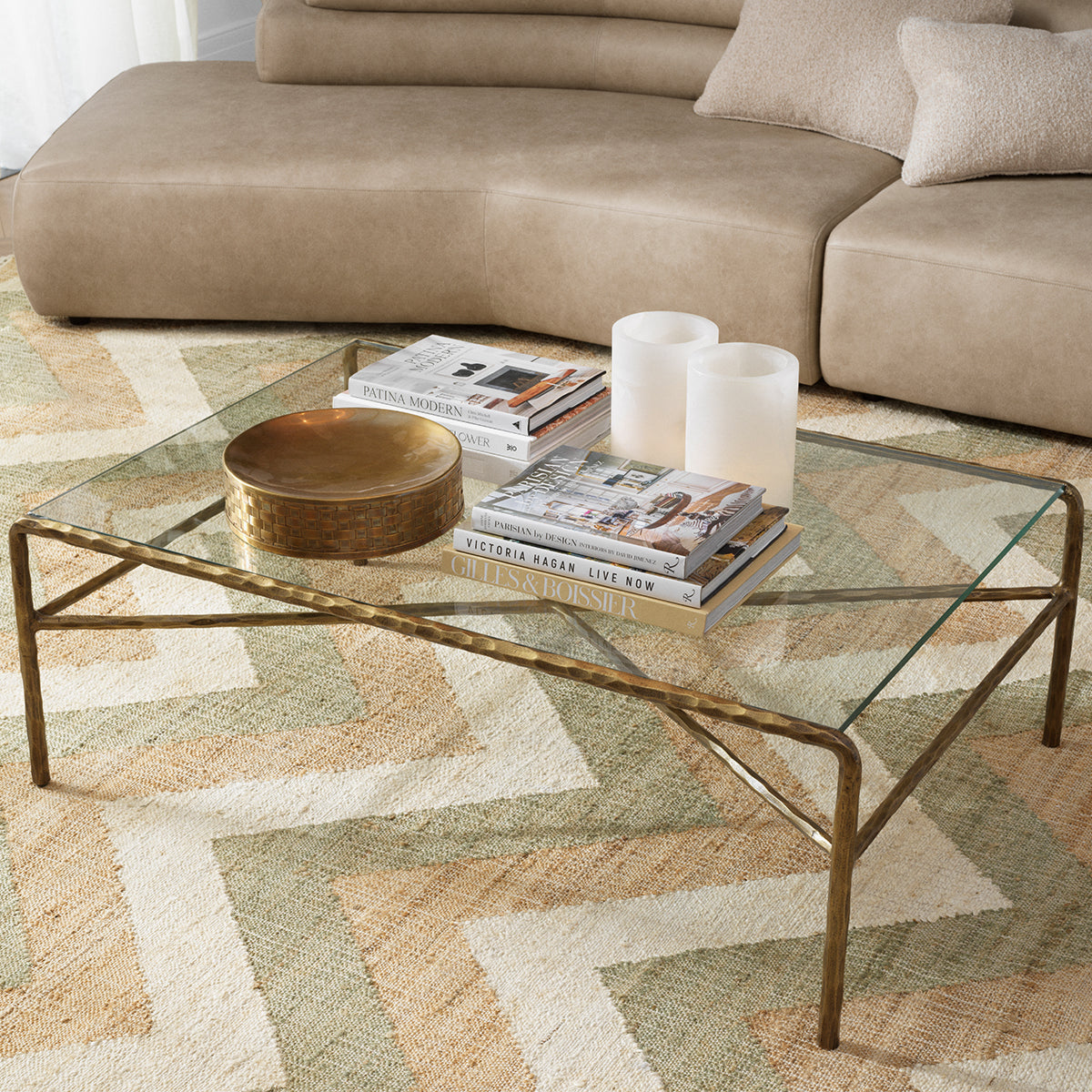 Brass Coffee Table Xandria | Eichholtz Miami