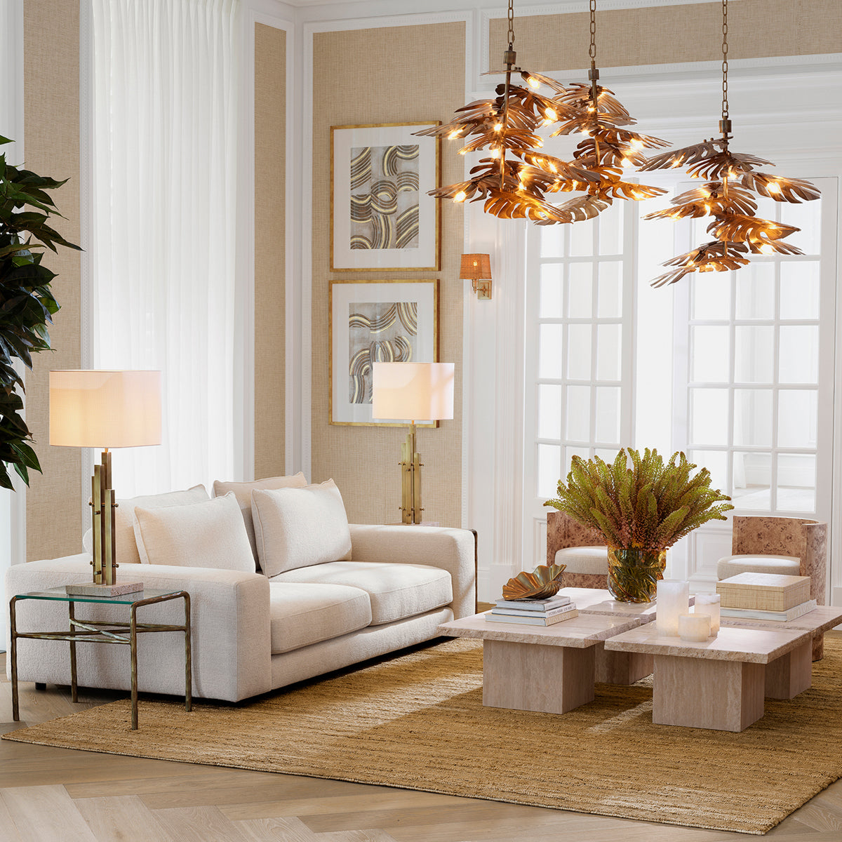 Brass Side Table Xandria | Eichholtz Miami