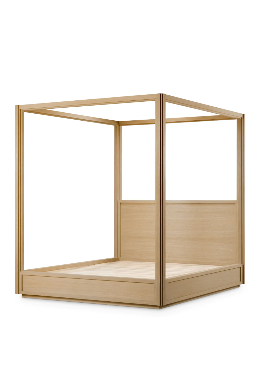 Oak Canopy King Bed Tribeca | Eichholtz Miami