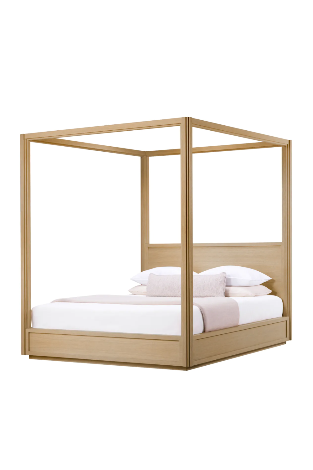 Oak Canopy King Bed Tribeca | Eichholtz Miami