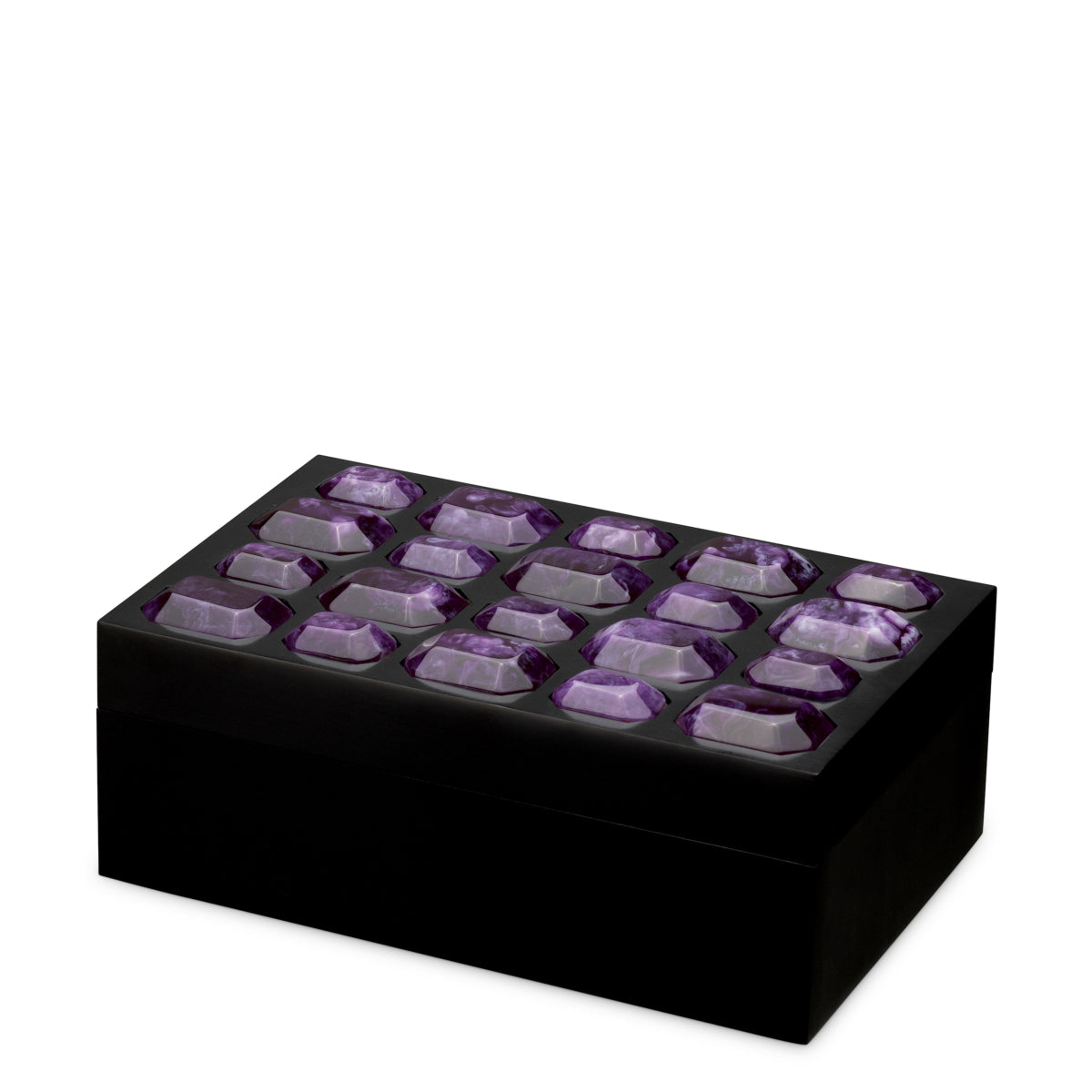 Black Faux Amethyst Box Lucida | Eichholtz Miami