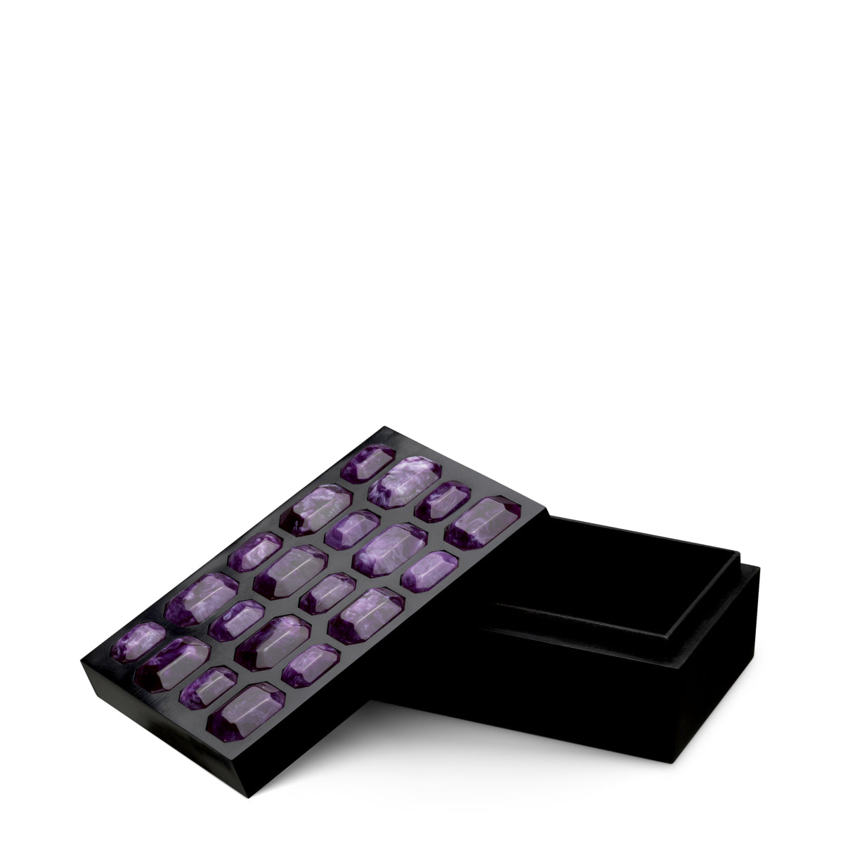 Black Faux Amethyst Box Lucida | Eichholtz Miami