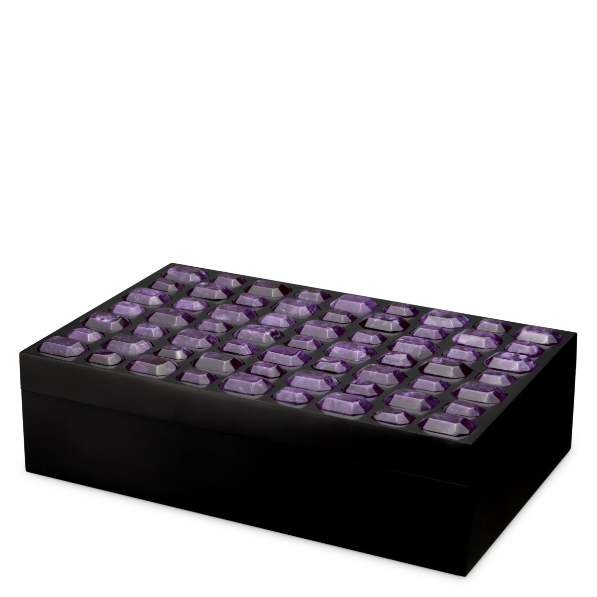Black Faux Amethyst Box Lucida | Eichholtz Miami