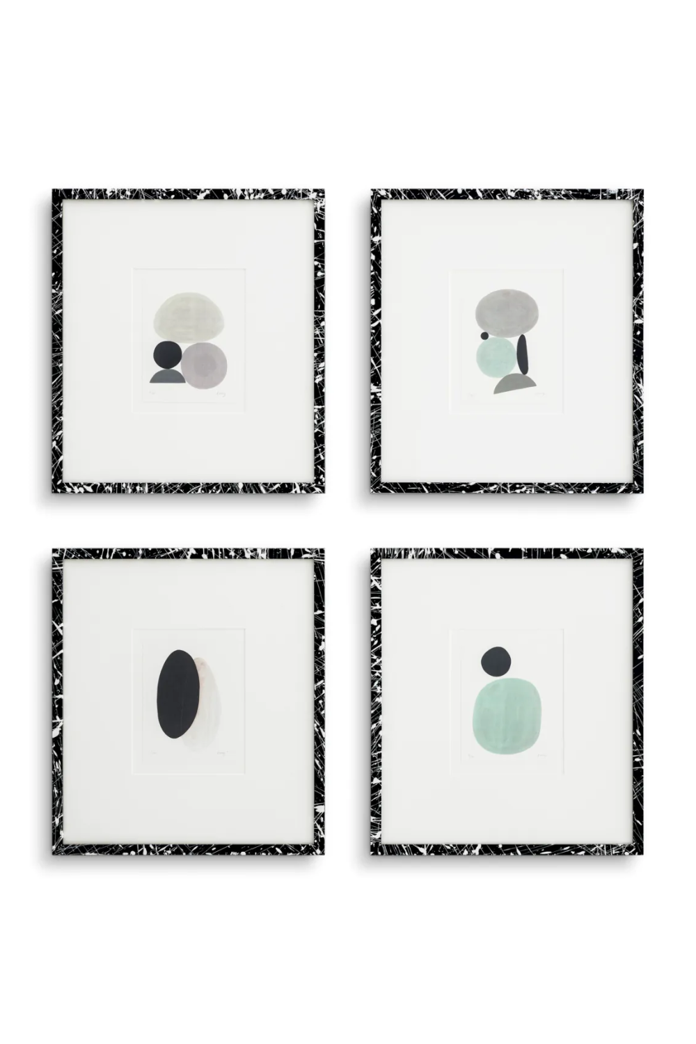 Abstract Minimalist Artwork Set (4) Prints | Eichholtz Miami