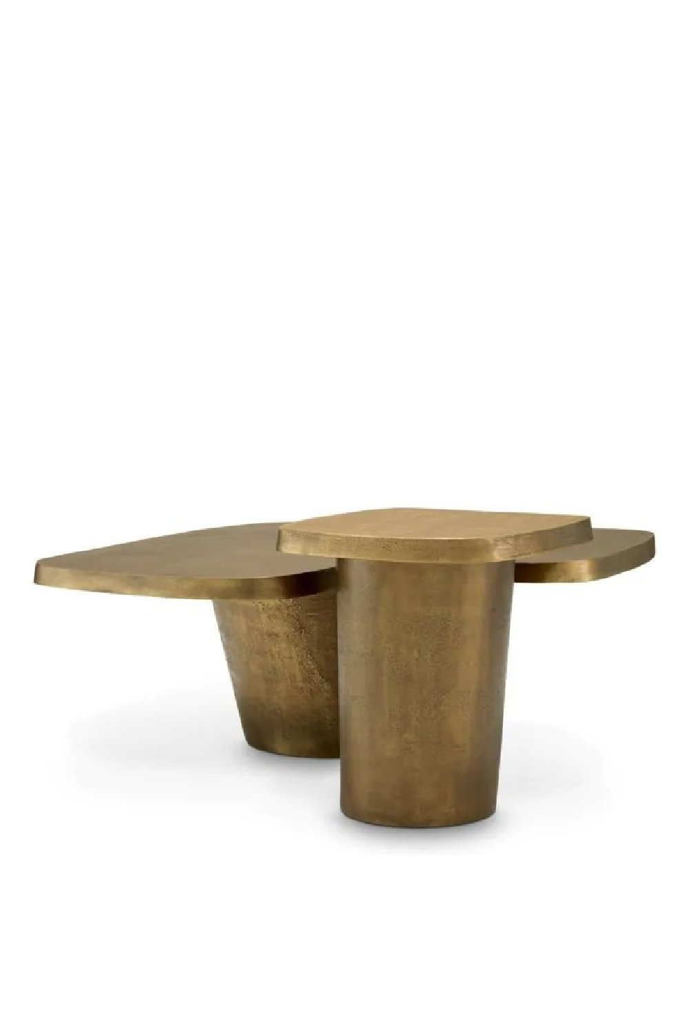 Vintage Brass Coffee Table Set (2) Pierro | Eichholtz Miami