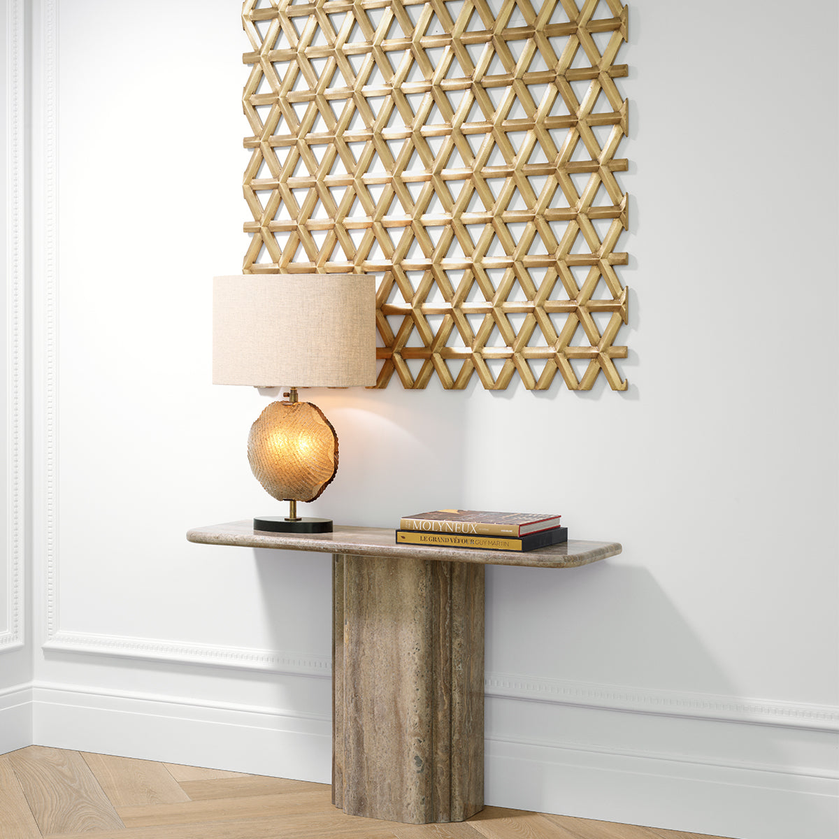 Travertine Console Table Norrington | Eichholtz Miami