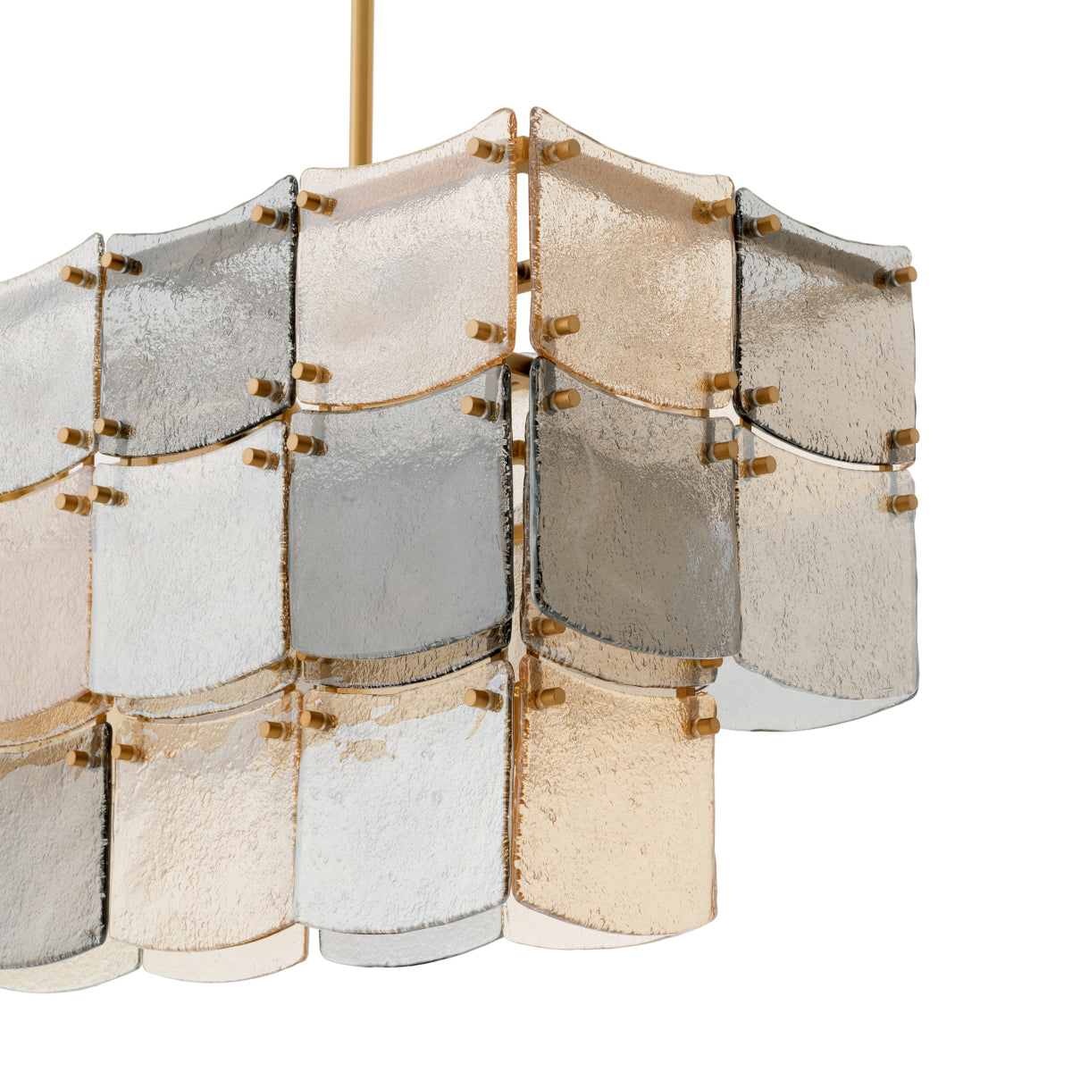 Rectangular Brass Chandelier Laurent | Eichholtz Miami