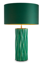 Green Ceramic Table Lamp Amarello | Eichholtz Miami