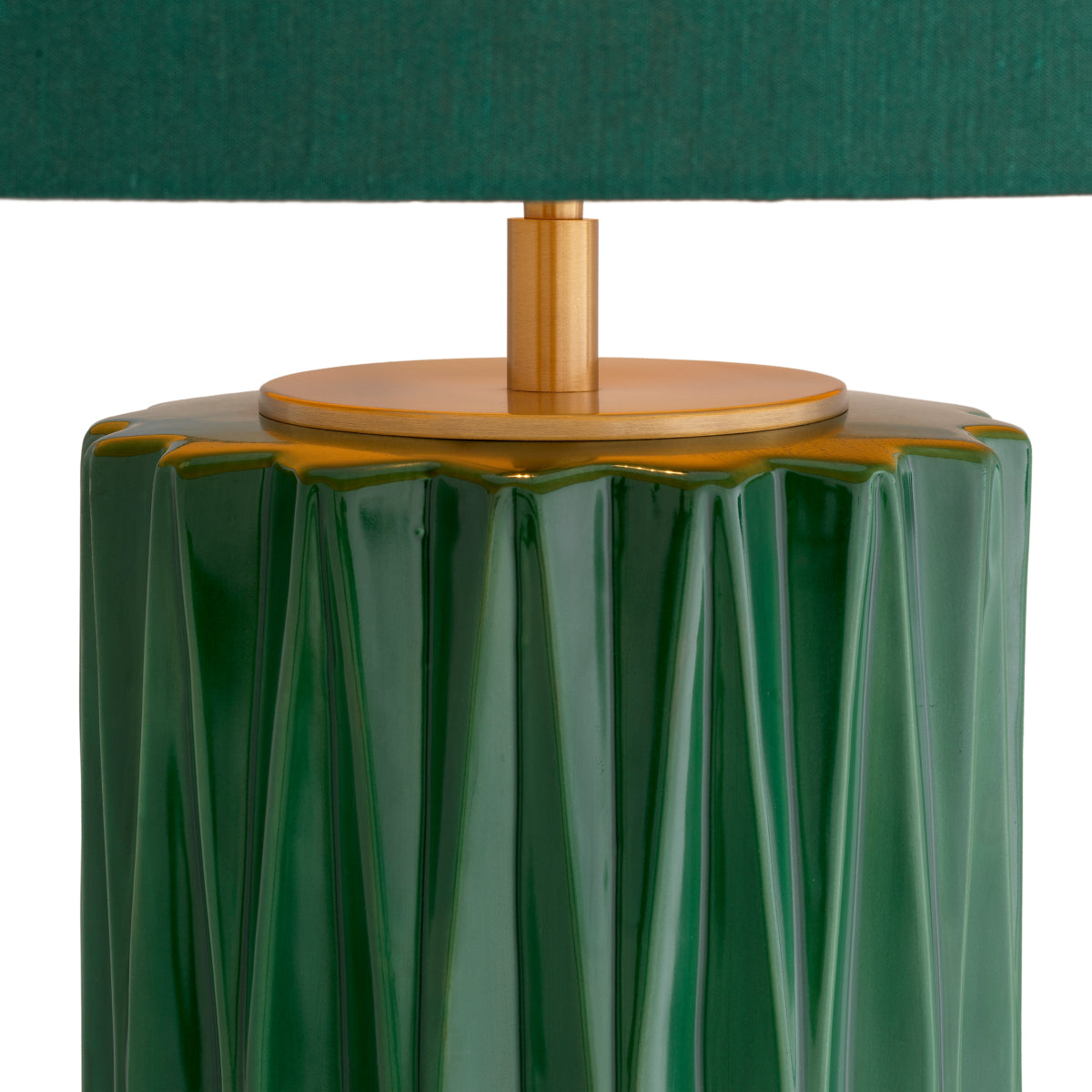 Green Ceramic Table Lamp Amarello | Eichholtz Miami