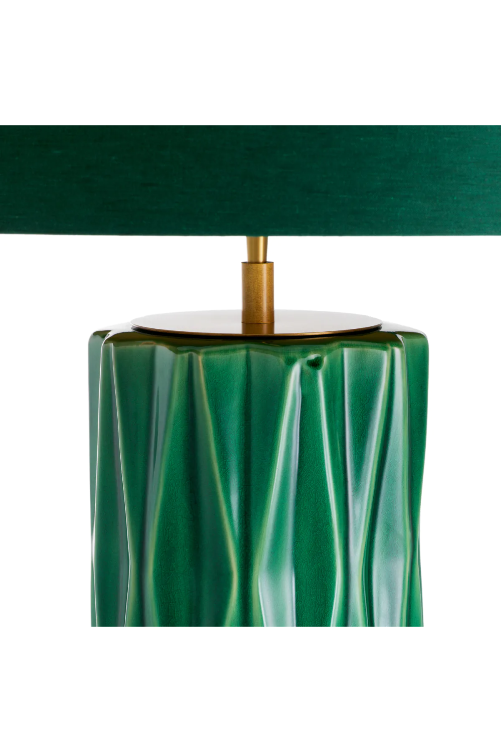 Green Ceramic Table Lamp Amarello | Eichholtz Miami