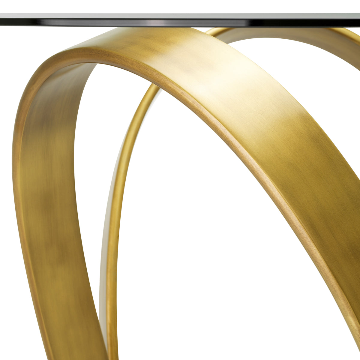 Sculptural Brass Dining Table Soquel | Eichholtz Miami 