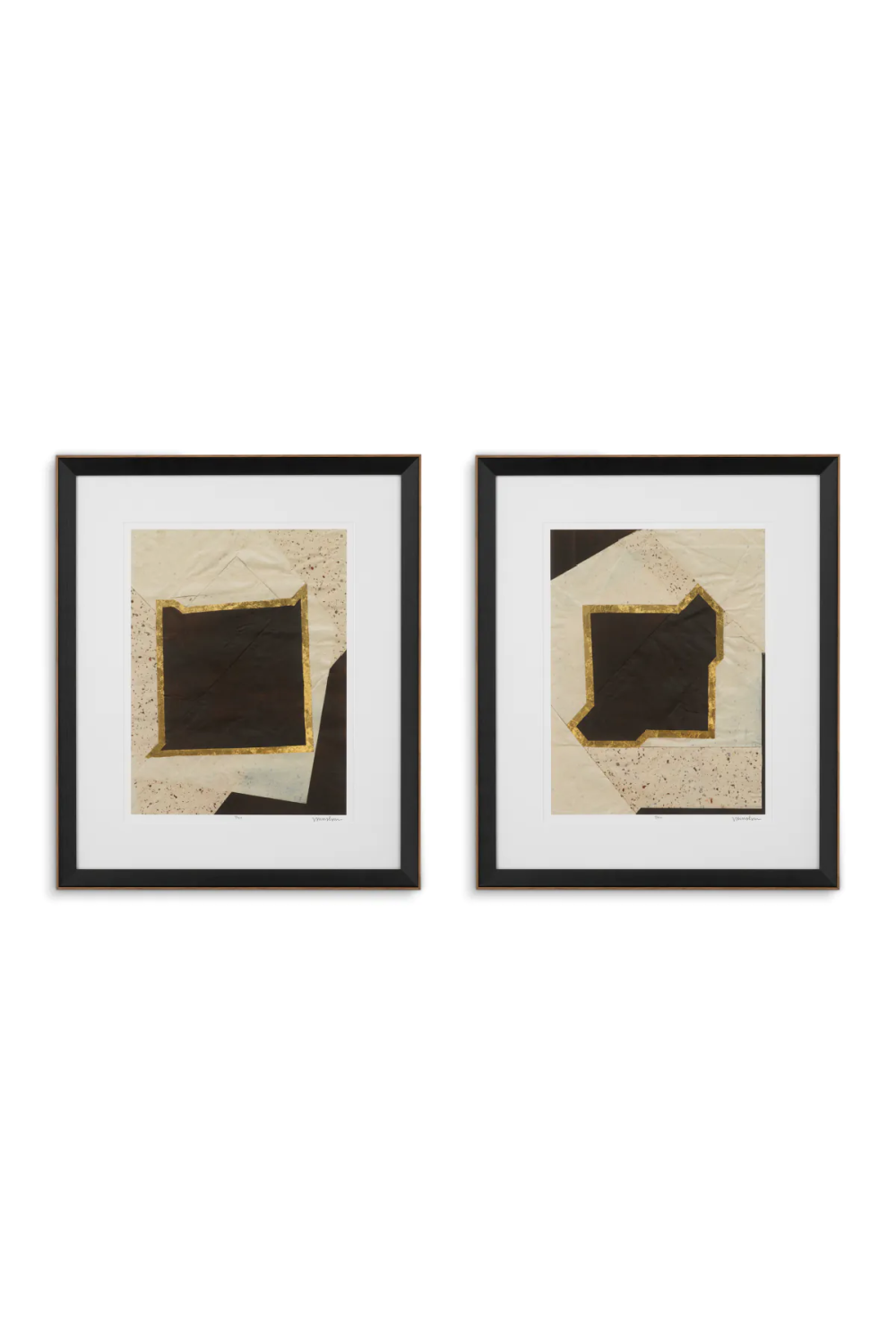 Modern Artwork Set (2) Creased Umber | Eichholtz Miami