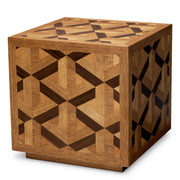 Oak Veneer Side Table Rubicon | Eichholtz Miami