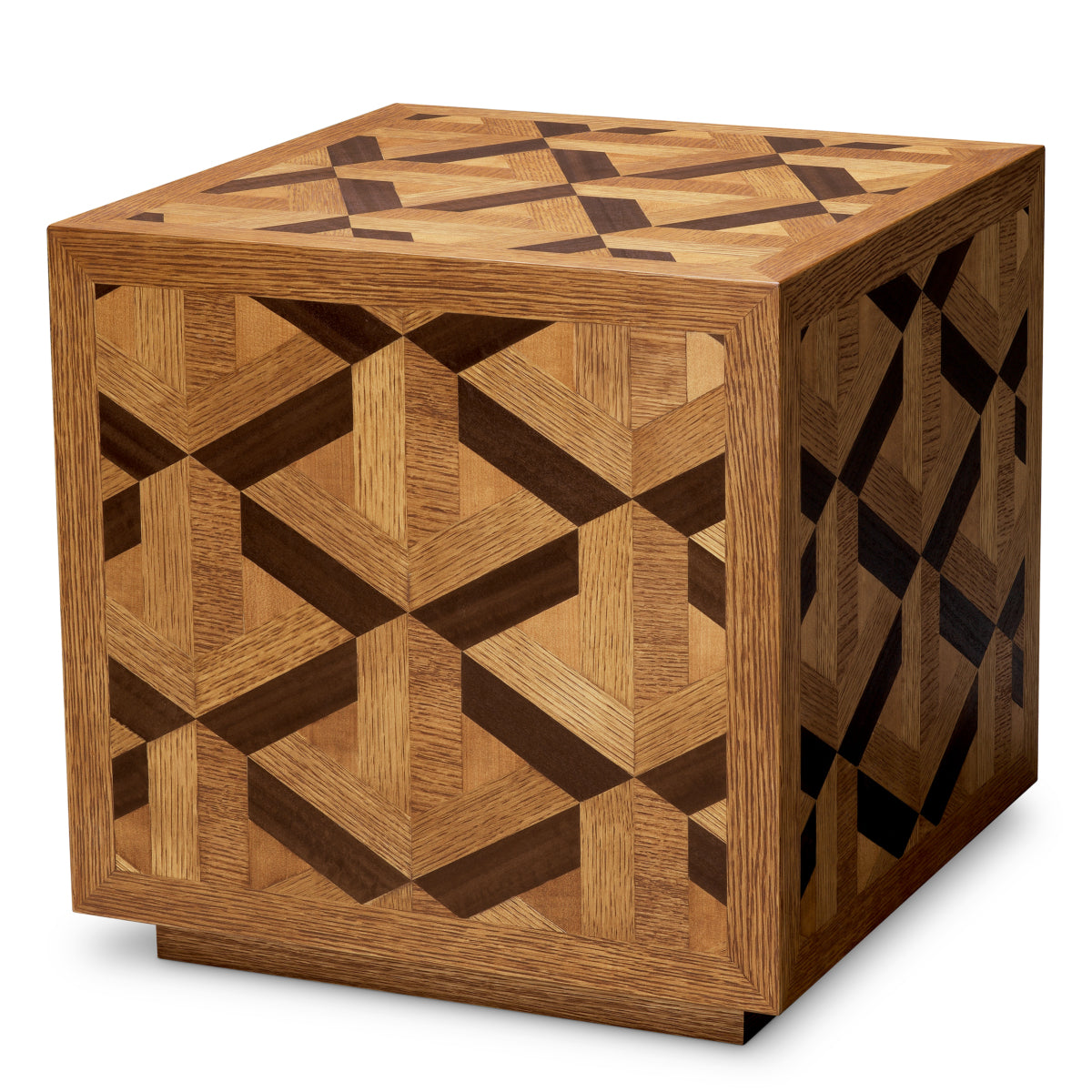 Oak Veneer Side Table Rubicon | Eichholtz Miami
