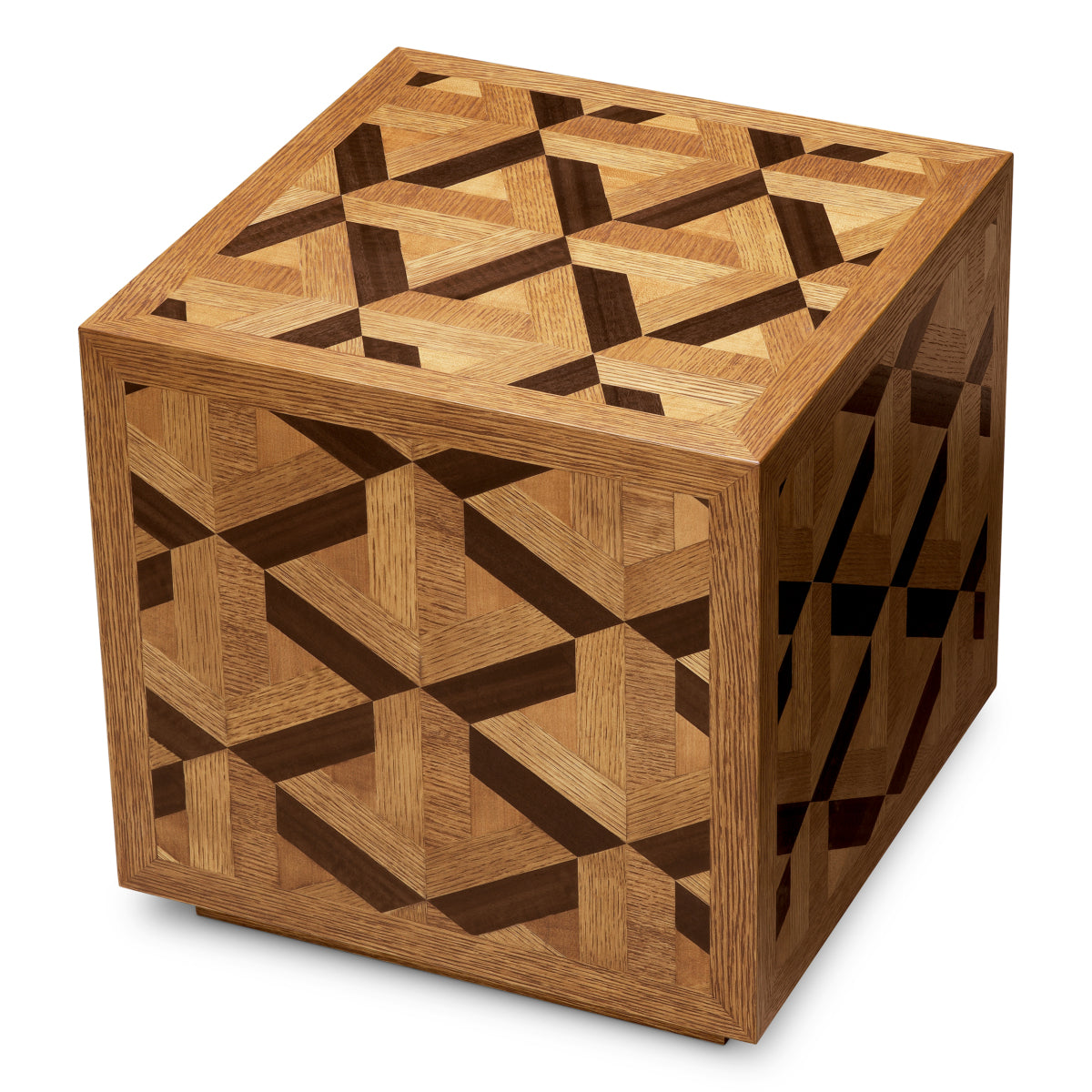 Oak Veneer Side Table Rubicon | Eichholtz Miami