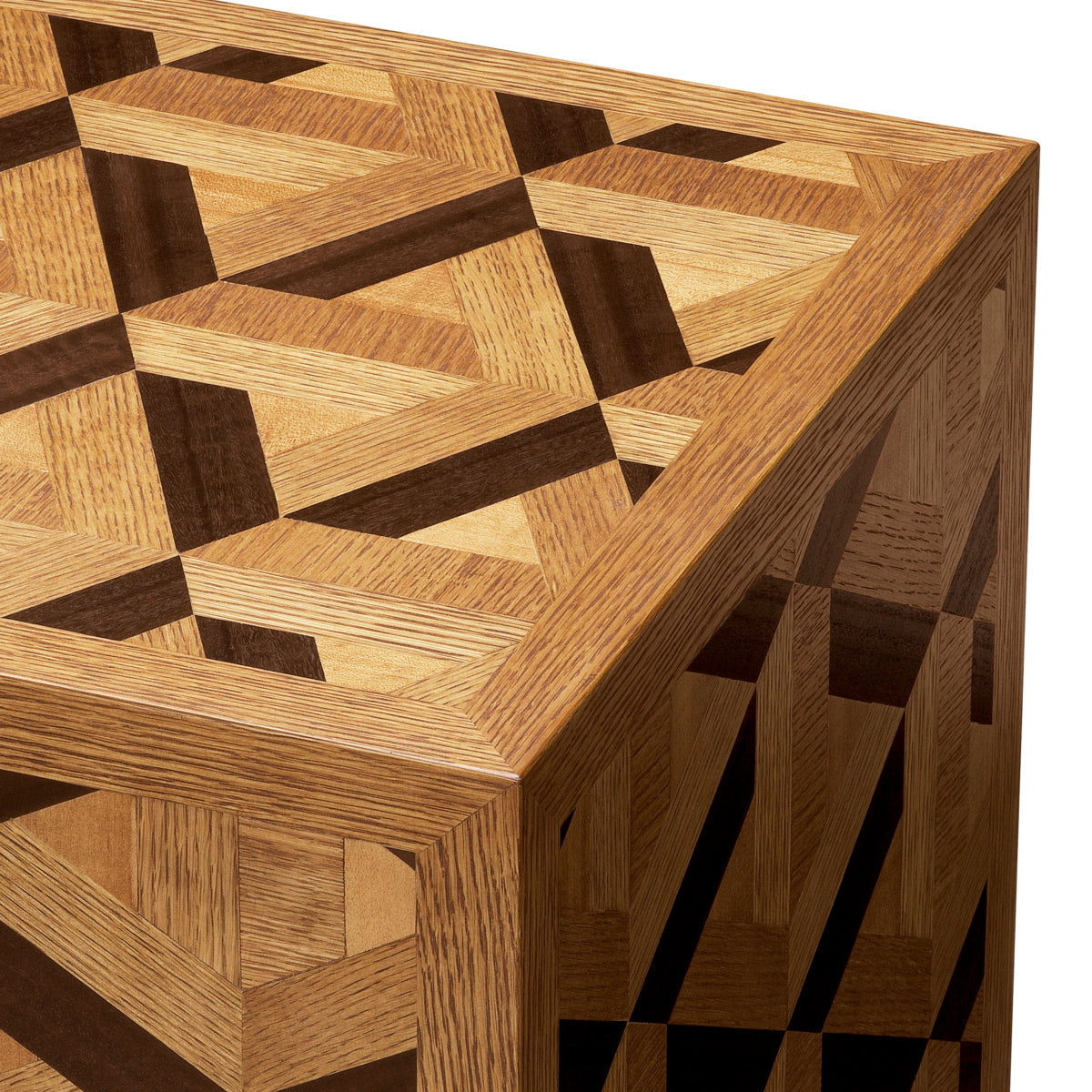 Oak Veneer Side Table Rubicon | Eichholtz Miami