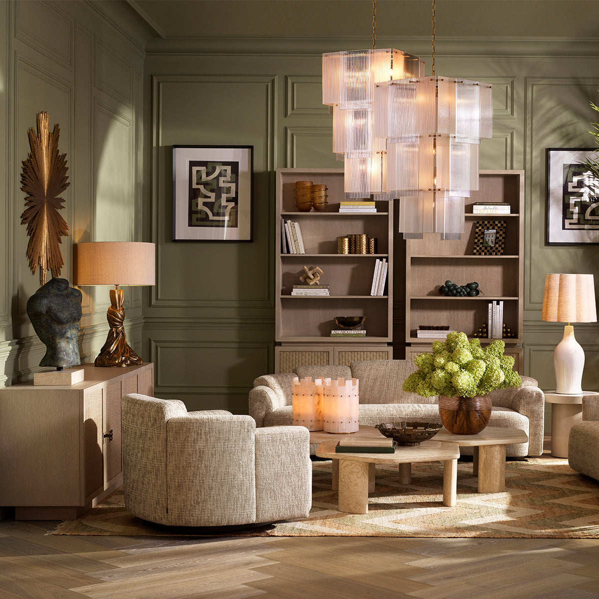 Oak Wooden Cabinet Borchard | Eichholtz Miami