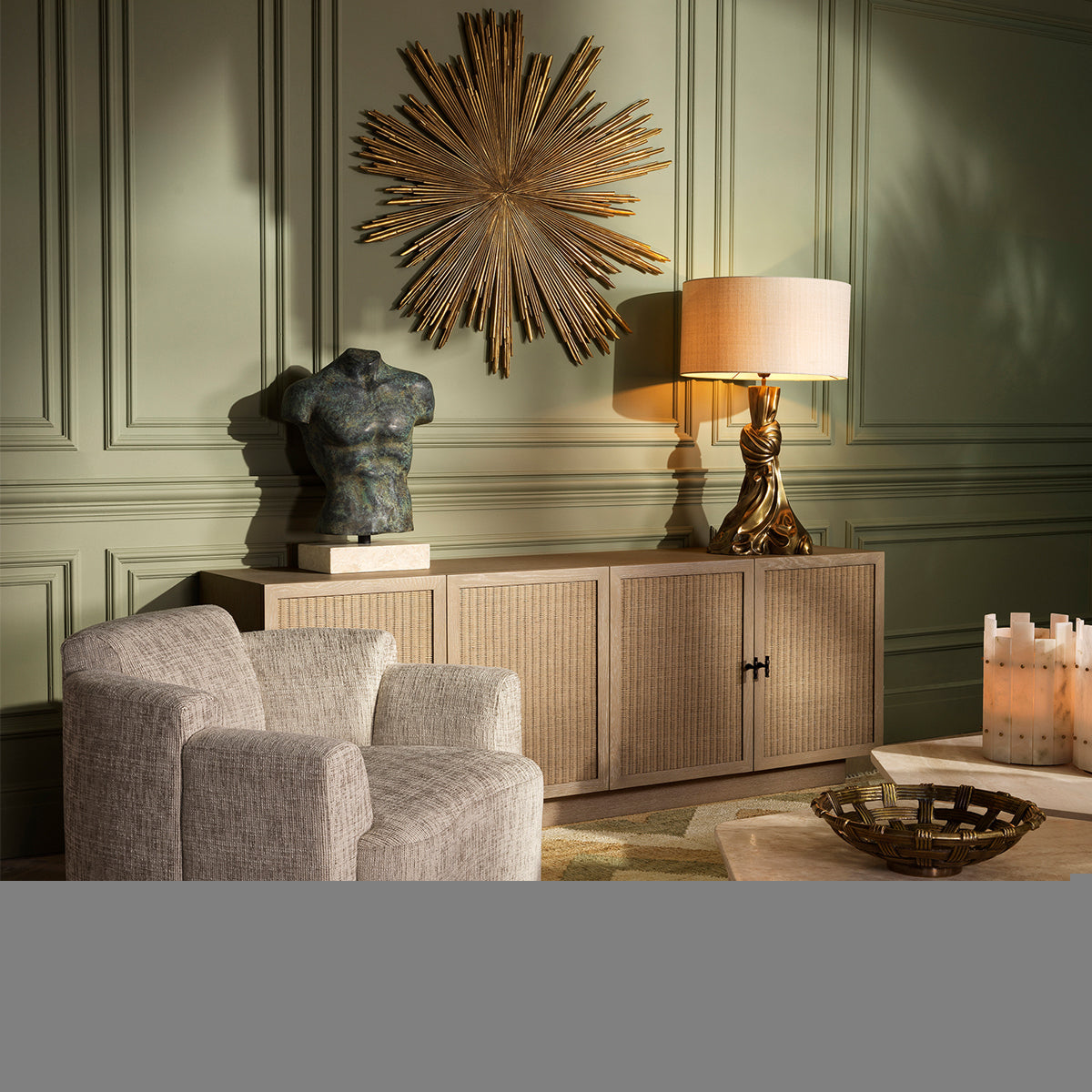 Oak 4-Door Dresser Borchard | Eichholtz Miami