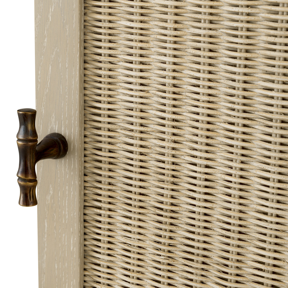 Rattan Door Wooden Desk Borchard | Eichholtz Miami