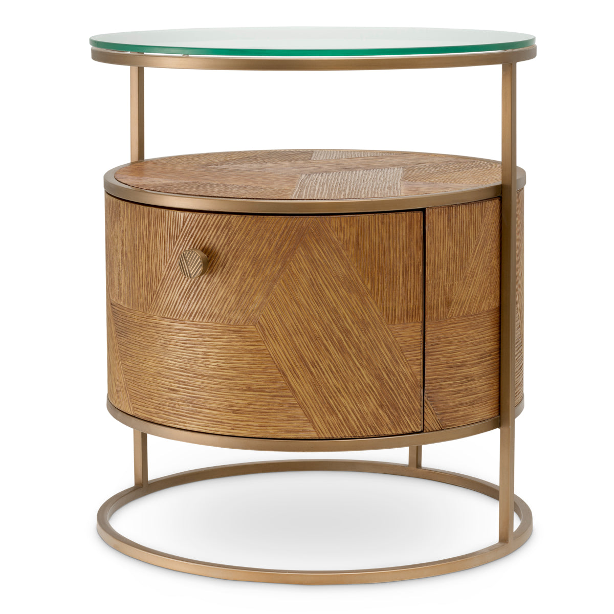 Carved Oak Nightstand Velutto | Eichholtz Miami