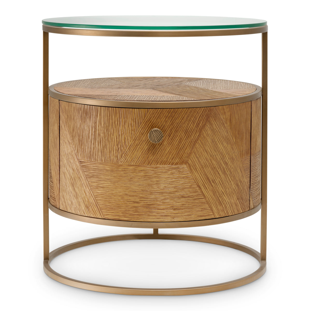 Carved Oak Nightstand Velutto | Eichholtz Miami