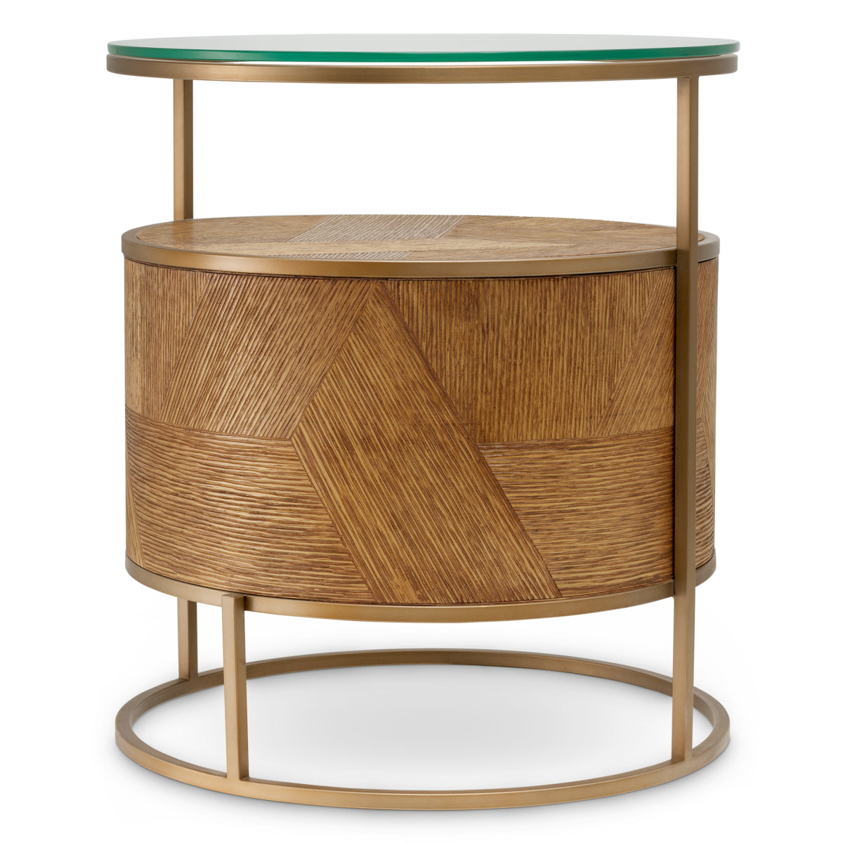Carved Oak Nightstand Velutto | Eichholtz Miami