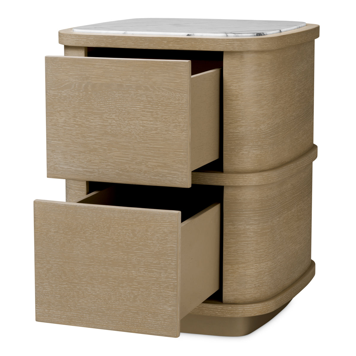 2-Drawer Oak Nightstand S Cabana | Eichholtz Miami