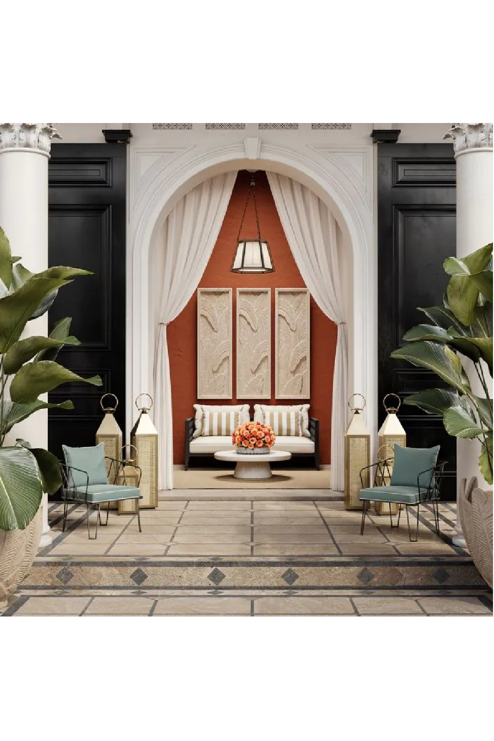 Cushioned Outdoor Sofa S Ocean Club | Eichholtz Miami