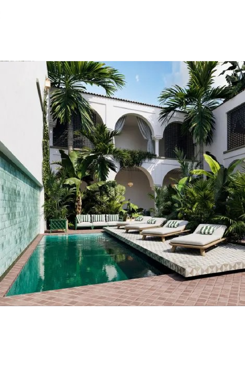 Cushioned Outdoor Sofa S Ocean Club | Eichholtz Miami