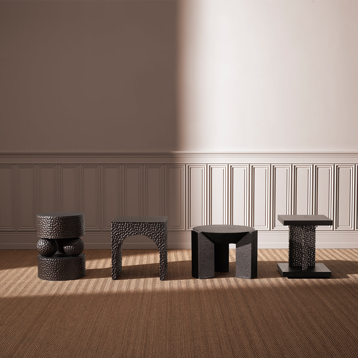 Oak Veneer Side Table Bravon | Eichholtz Miami