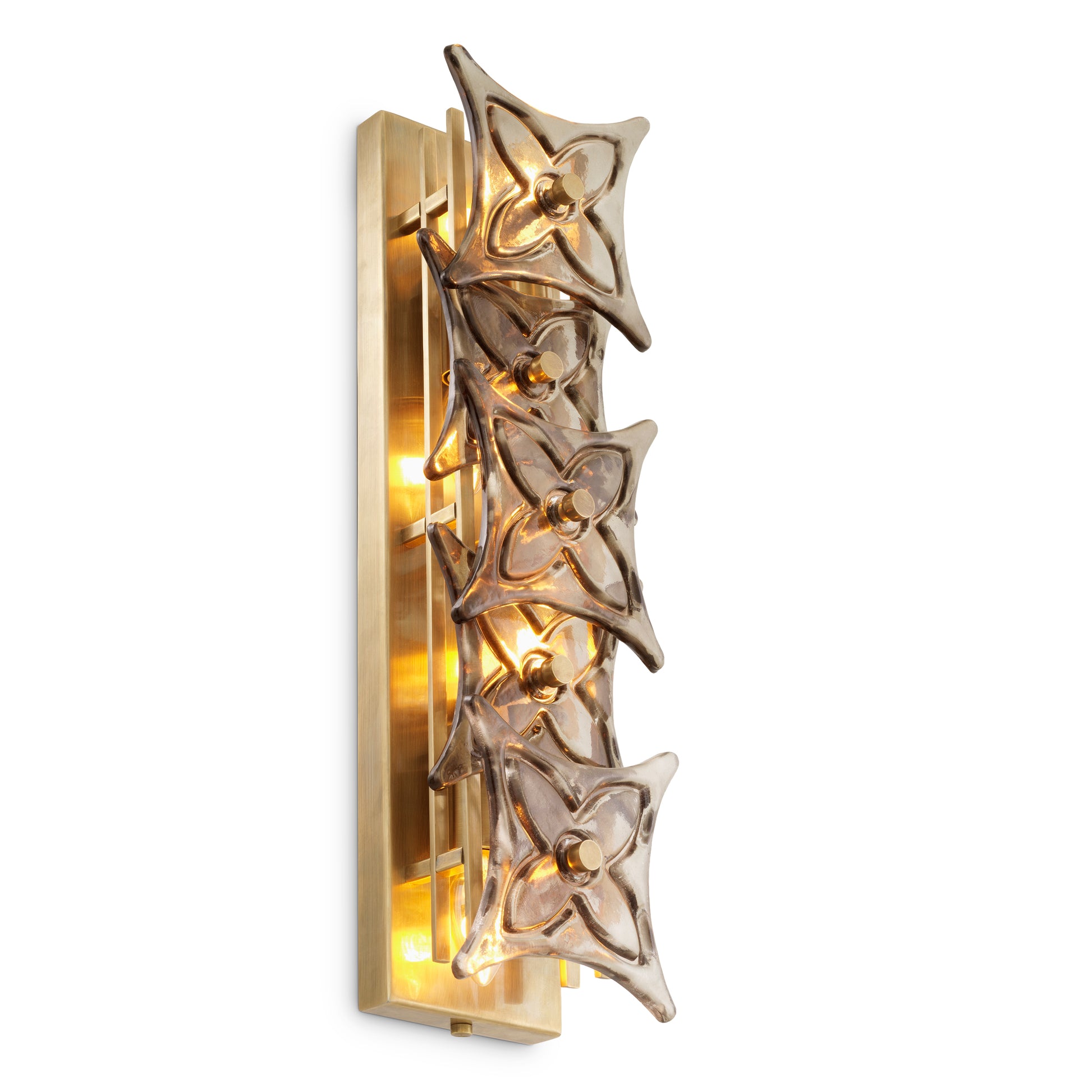 Floral Glass Wall Lamp Silvaris | Eichholtz Miami