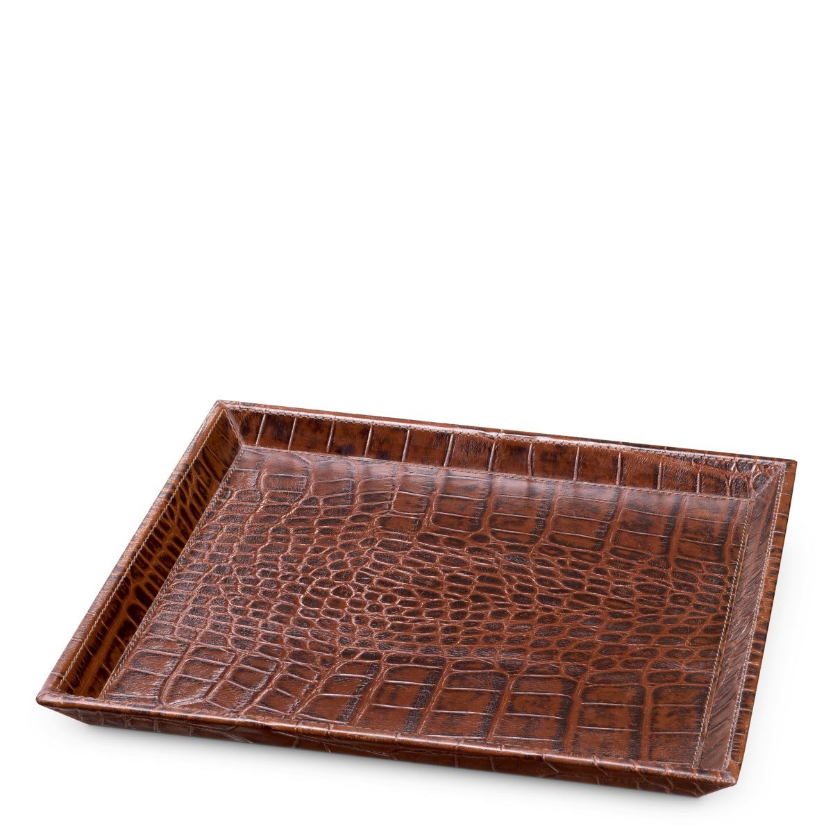 Croco Leather Trays (2) Scaleo | Eichholtz Miami
