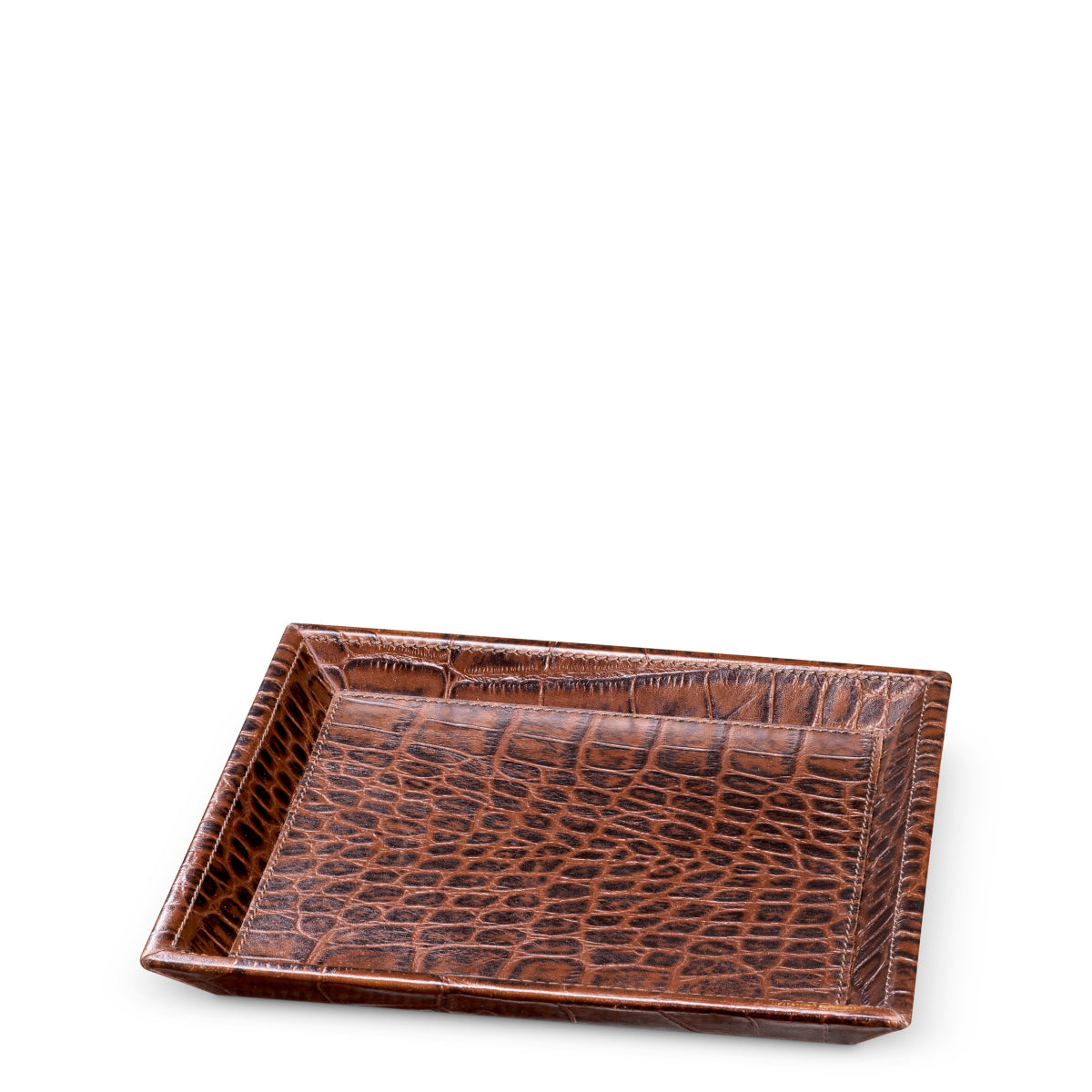 Croco Leather Trays (2) Scaleo | Eichholtz Miami
