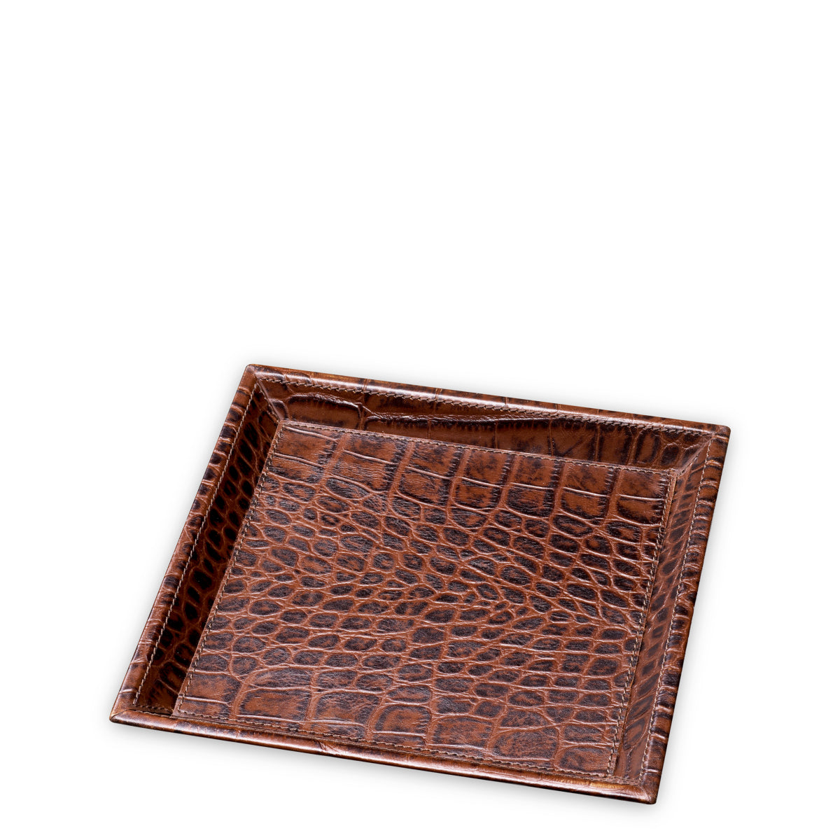 Croco Leather Trays (2) Scaleo | Eichholtz Miami
