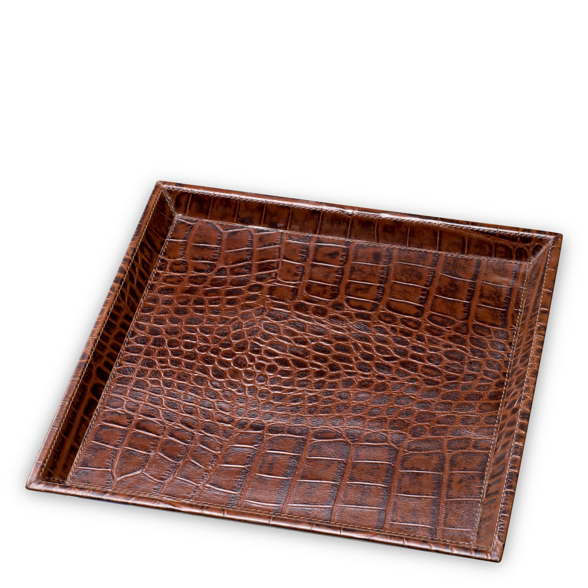 Croco Leather Trays (2) Scaleo | Eichholtz Miami