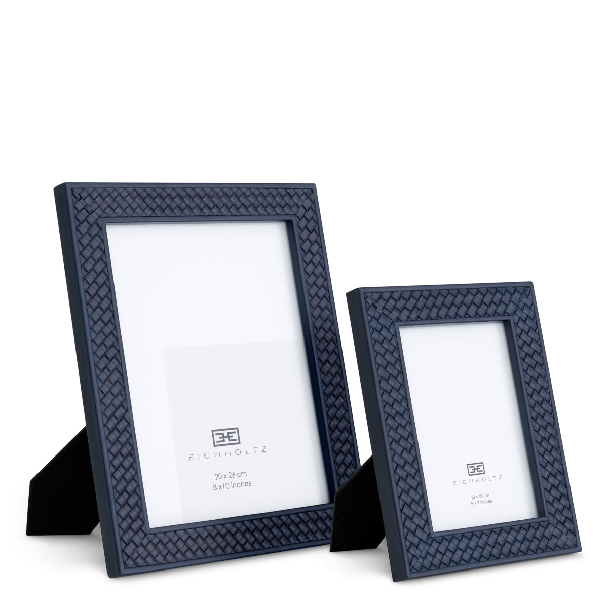 Blue Leather Picture Frames (2) Nivo | Eichholtz Miami