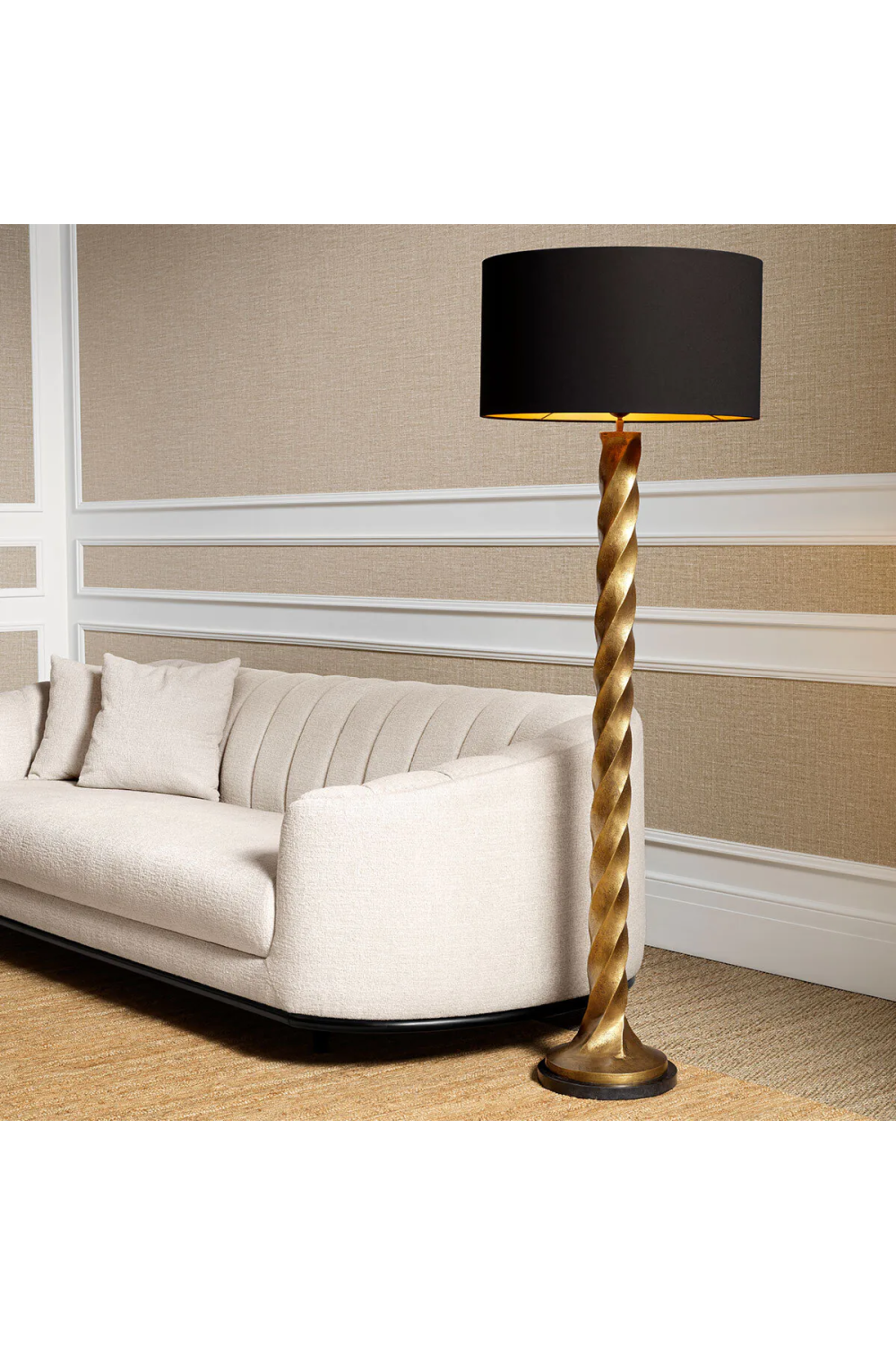 Black Shade Floor Lamp Costanza | Eichholtz Miami