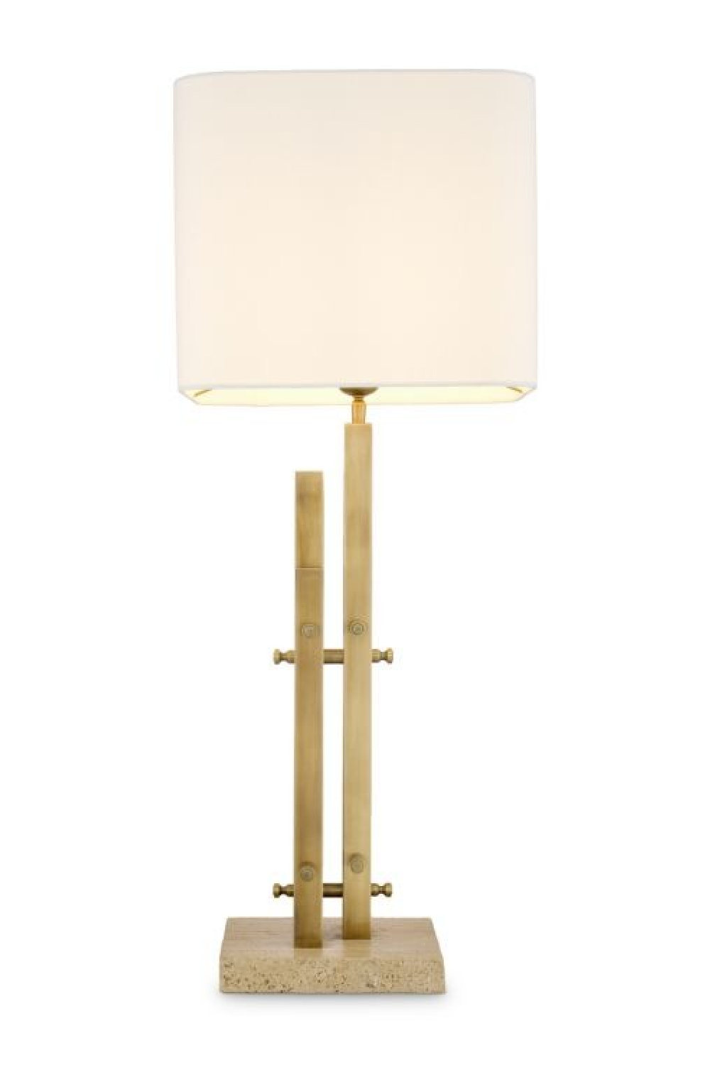 Travertine Base Table Lamp Destino | Eichholtz Miami