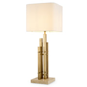 Travertine Base Table Lamp Destino | Eichholtz Miami