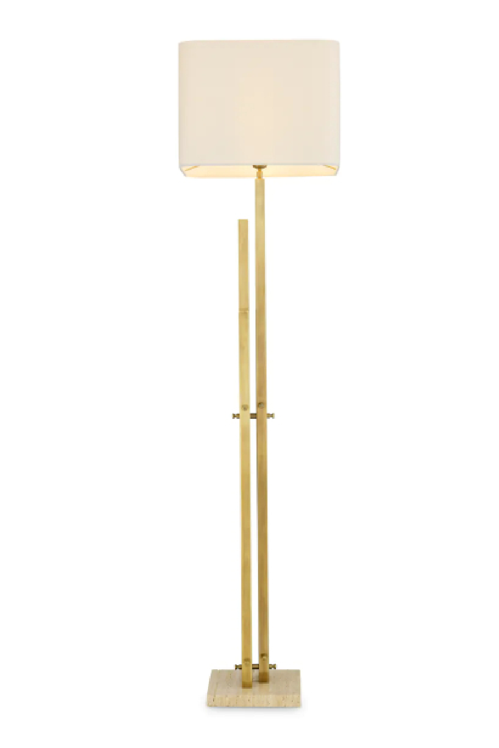 Vintage Brass Floor Lamp Destino | Eichholtz Miami