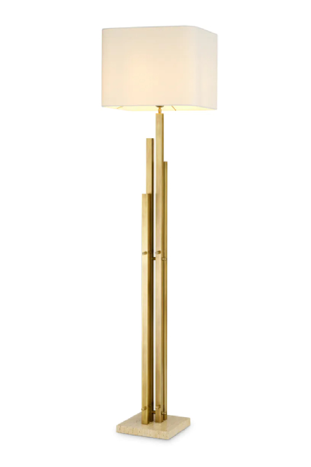 Vintage Brass Floor Lamp Destino | Eichholtz Miami